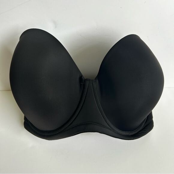 Delimira Underwire Contour Multiway Full Coverage Strapless Bra in Black NWT - Picture 3 of 5